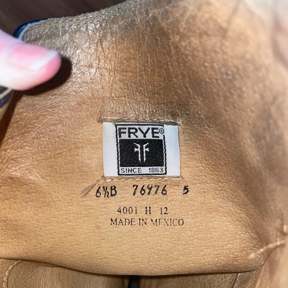 FRYE Melissa Tall Riding Boots Belted Slouch Size 6 1/2 - Picture 12 of 14